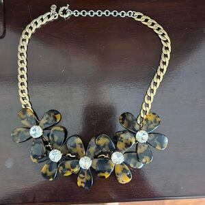 Jcrew Tortoise statement necklace